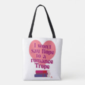 Funny Romance Trope Reader Liebe Motto Tasche (Rückseite)