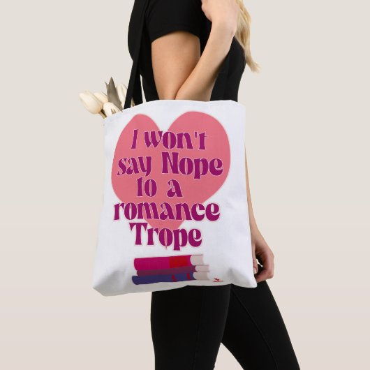 Funny Romance Trope Reader Liebe Motto Tasche (Von Nahem)