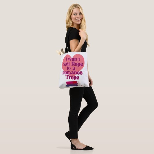 Funny Romance Trope Reader Liebe Motto Tasche (Am Model)