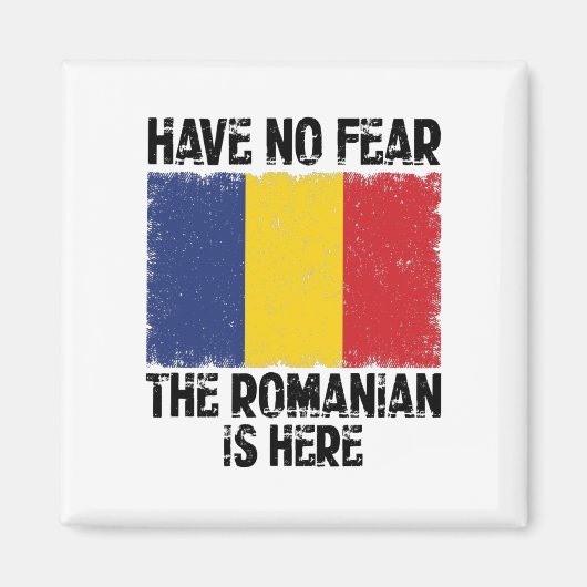 Funny Romania Sprichwort | Rumänen Balkan Geschenk Magnet (Vorne)
