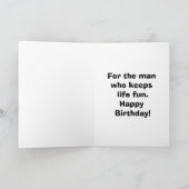 Funny Romantic Birthday Card für Ihm Karte (Innenseite)