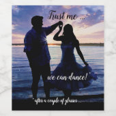 Funny Romantic Dance Weinlabel Weinetikett (Einzelnes Label)