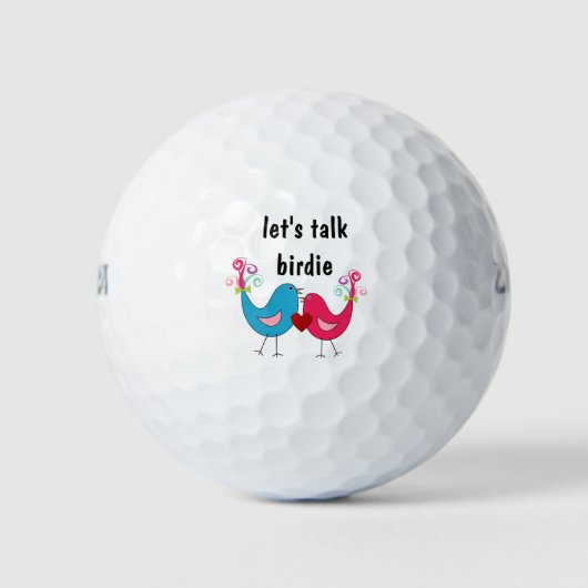 Funny Romantic Golf Balls Golfball (Vorderseite)