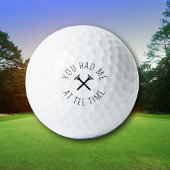 Funny Romantic Golfing You Had Me At Tee Time  Golfball
