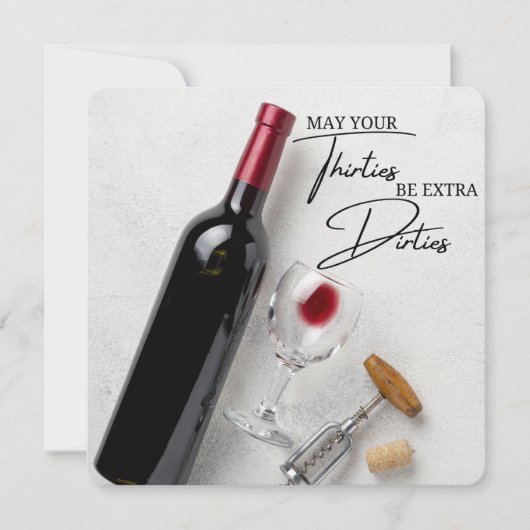 FUNNY ROMANTIC GREETING CARD FÜR DEN 30. GEBURTSTA (Vorderseite)