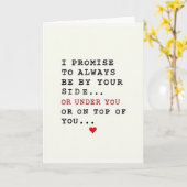 Funny Romantic Promise Card Karte (Gelbe Blume)