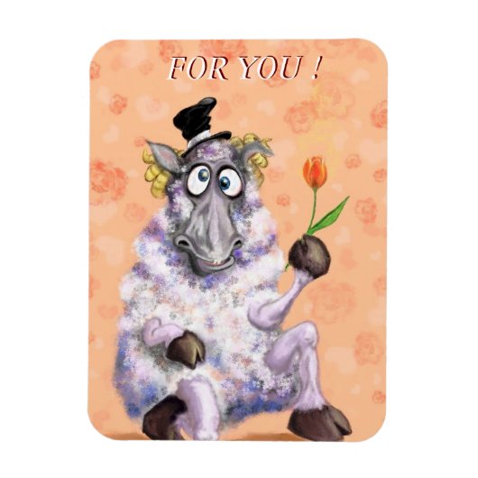 Funny Romantic Ram Magnet (Vertikal)