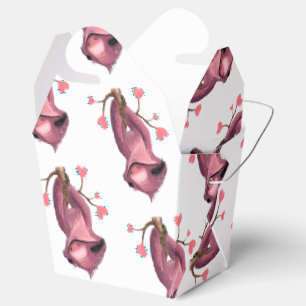 Funny Romantic Sloth Favor Box Smile Geschenkschachtel
