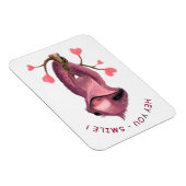 Funny Romantic Sloth Magnet - Lächeln (Rechte Seite)