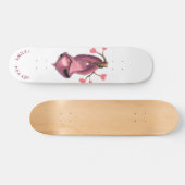 Funny Romantic Sloth Skateboard - Lächeln (Horizontal)