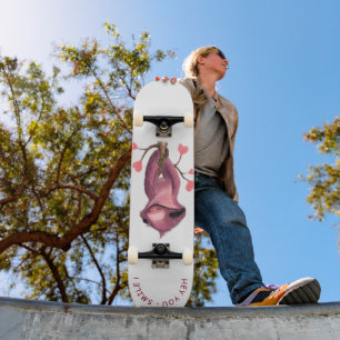 Funny Romantic Sloth Skateboard - Lächeln