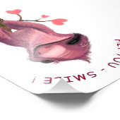 Funny Romantic Sloth Smile Cartoon - individuell a Fotodruck (Ecke)