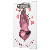 Funny Romantic Sloth Smile Clipboard Klemmbrett (Links)