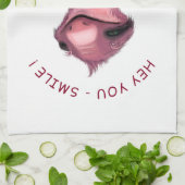 Funny Romantic Sloth Smile Kittuch Geschirrtuch (Gefaltet)