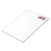 Funny Romantic Sloth Smile Notepad Notizblock (angewinkelt)