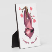 Funny Romantic Sloth Smile Plaque Fotoplatte (Seite)