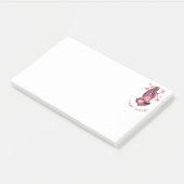 Funny Romantic Sloth Smile Post-it Klebezettel (angewinkelt)