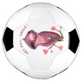 Funny Romantic Sloth Smile Soccer Ball (Gedreht)