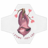 Funny Romantic Sloth Smile Soccer Ball (Flach)