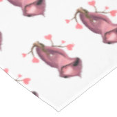 Funny Romantic Sloth Smile Tableclout Tischdecke (Schrägansicht)