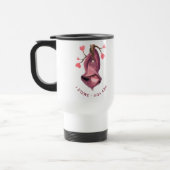 Funny Romantic Sloth Smile Travel Mug Reisebecher (Links)