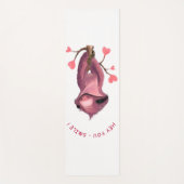 Funny Romantic Sloth Smile Yoga Mat Yogamatte (Vorderseite)