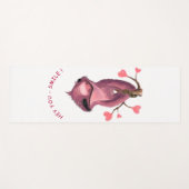 Funny Romantic Sloth Smile Yoga Mat Yogamatte (Vorderseite (Horizontal))