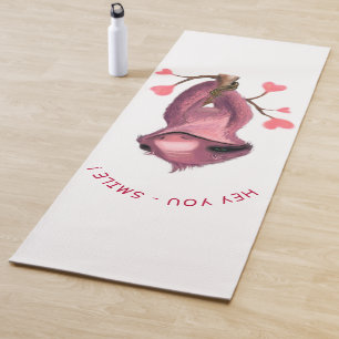 Funny Romantic Sloth Smile Yoga Mat Yogamatte