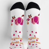 Funny Romantic Socks - "Du weißt, dass ich deine b Socken (Oben)
