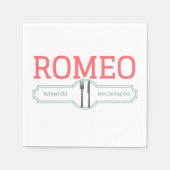 Funny Romeo Rmüde Alte Männer essen Napkins Serviette (Vorderseite)
