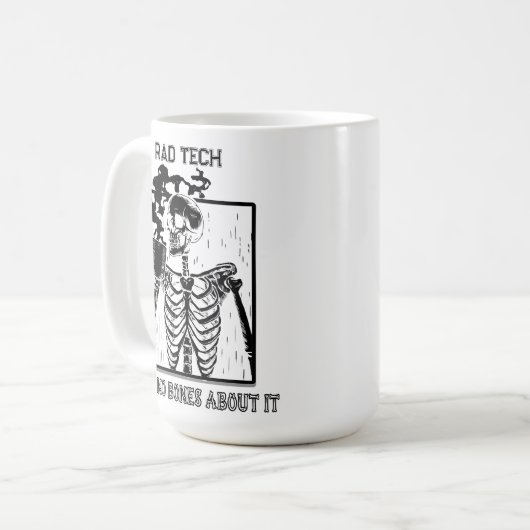Funny Röntgen Anpassbare medizinische Arbeit Krass Kaffeetasse (Vorderseite Links)