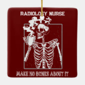 Funny Röntgen individuell anpassbare medizinische Keramikornament (Rückseite)