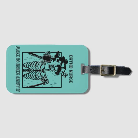 Funny Röntgen individuell anpassbarer medizinische Gepäckanhänger (Vorderseite (Horizontal))