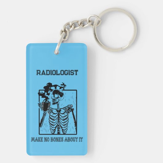 Funny Röntgen individuell anpassbarer medizinische Schlüsselanhänger (Rückseite)
