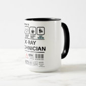 Funny Röntgen Techniker Informationen zum Umgang Tasse (VorderseiteRechts)