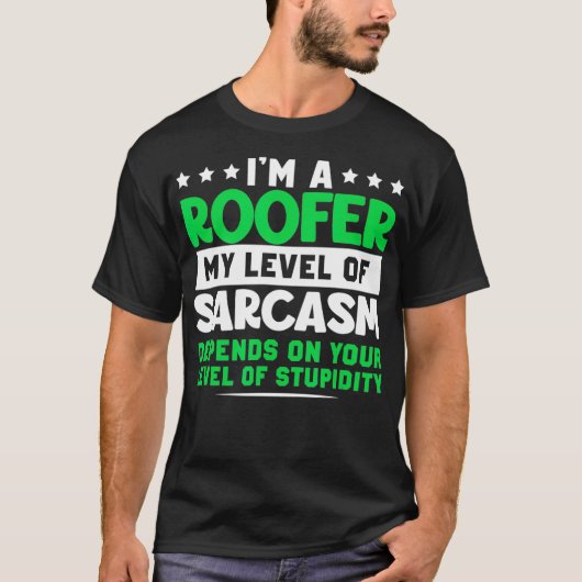 Funny Roofer Design _3 T-Shirt (Vorderseite)