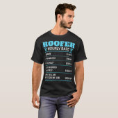 Funny Roofer Stundensatz Bau Roofer Emplo T-Shirt (Vorne ganz)