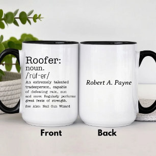 Funny Roofer Tasse