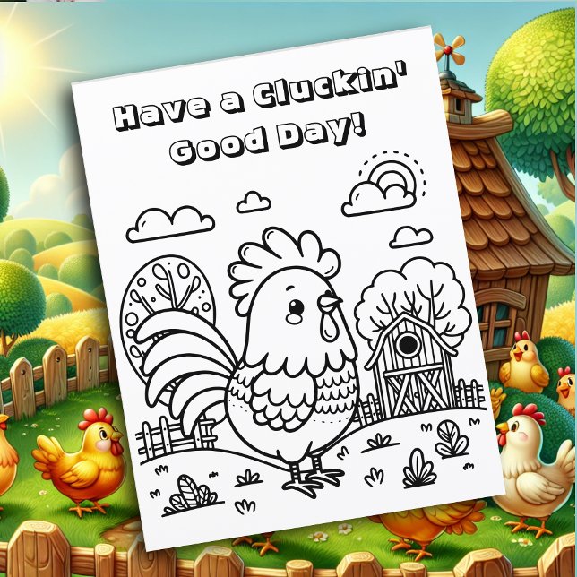 Funny Rooster and Chicken Puff Colon Me (Von Creator hochgeladen)