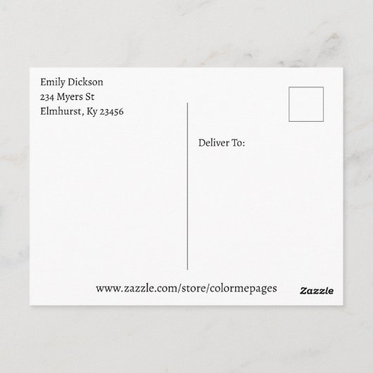 Funny Rooster and Chicken Puff Colon Me Postkarte (Rückseite)