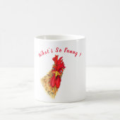 Funny Rooster Coffee Tasse - Benutzerdefinierter T (Mittel)