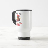 Funny Rooster Coworker Mug | I May Look Calm Reisebecher (Vorderseite Links)