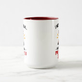 Funny Rooster Coworker Mug | I May Look Calm Tasse (Zentrum)