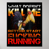 Funny Rooster Fight  Poster (Vorne)