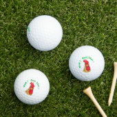 Funny Rooster Golf Balls mit Text Golfball (Insitu Gras)
