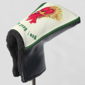 Funny Rooster Golf Head Cover - Anpassbar Headcover (3/4 Vorderseite)