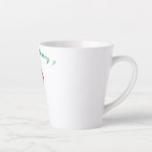 Funny Rooster Latte Tasse - Benutzerdefinierter Te (Rechts)