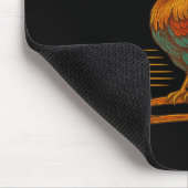 Funny Rooster Meme for Men Women Kind F-caw-f Chic Mousepad (Ecke)