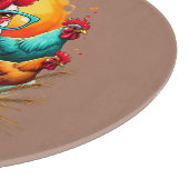 Funny Rooster "Not Today Clucker" Farm Leben Kunst Schneidebrett (Ecke)