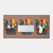 Funny Rooster "Not Today Clucker" Farm Leben Kunst Schreibtischunterlage (Tastatur & Maus)